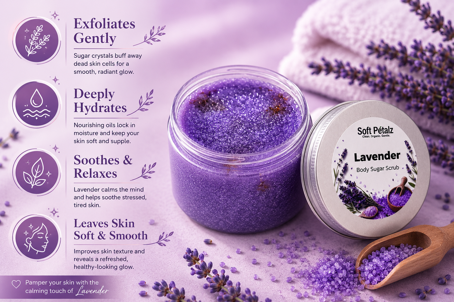 Lavender Body Sugar Scrub