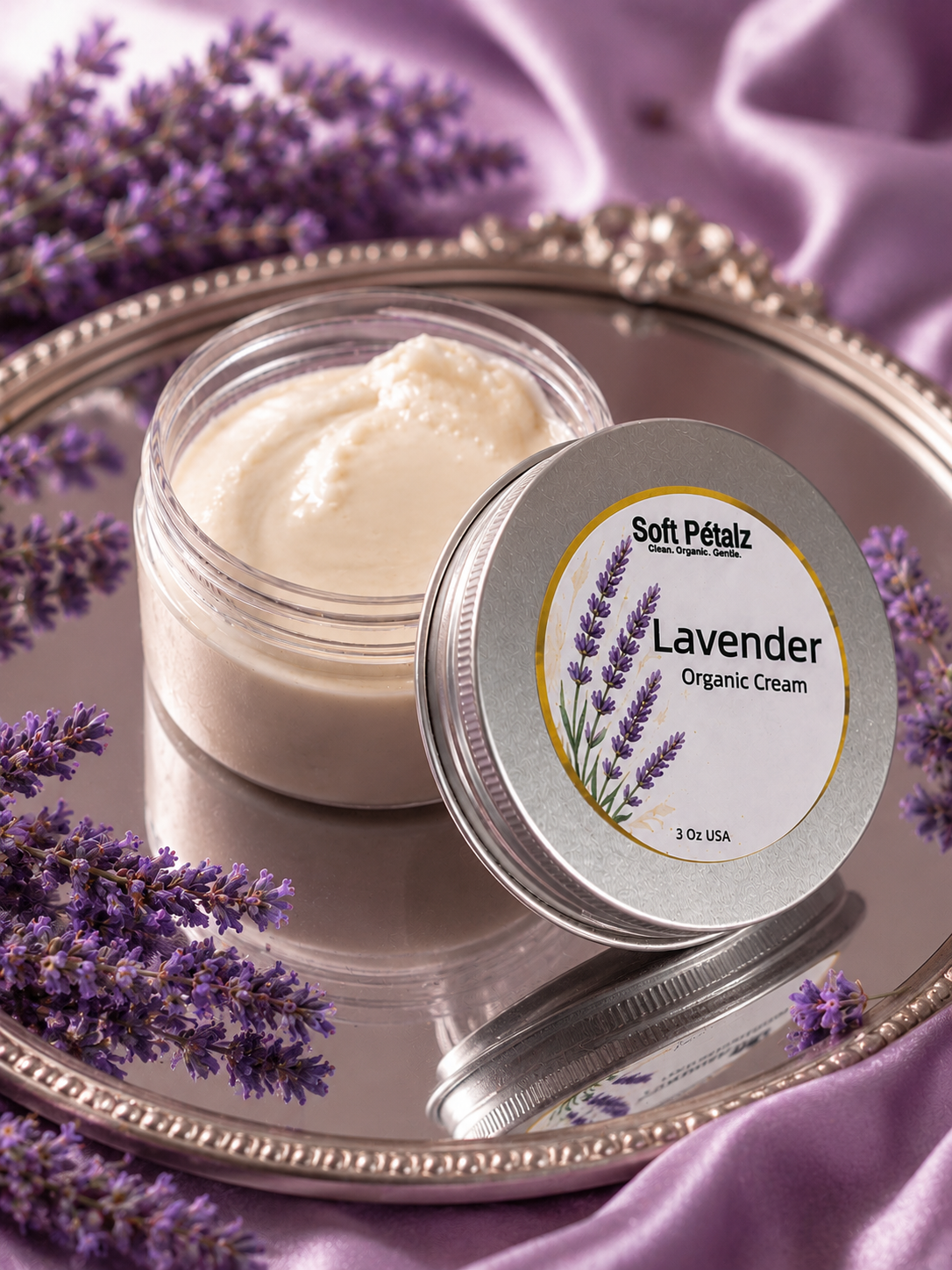 Soft Petalz Lavender Organic Cream