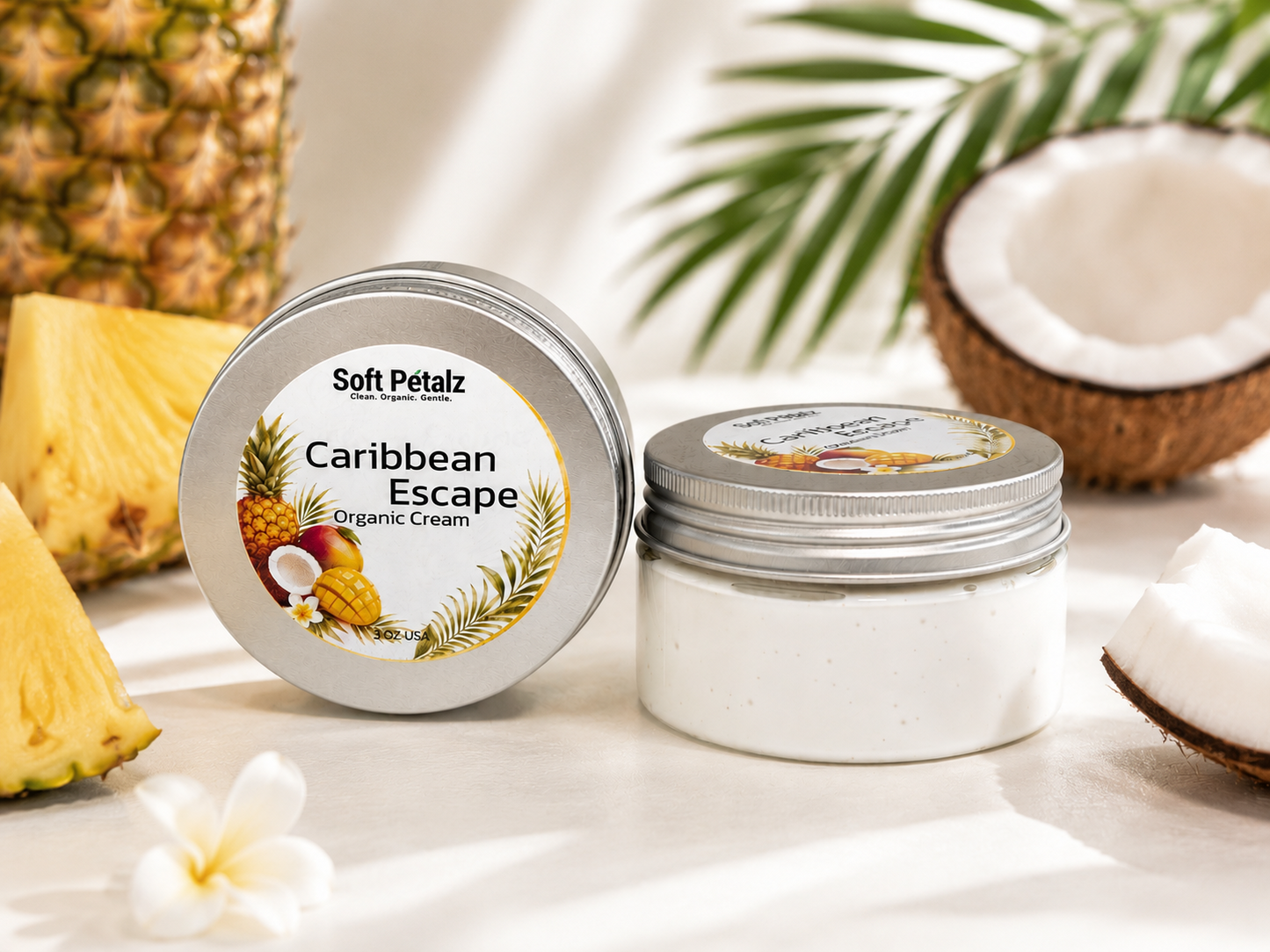 Soft Petalz Caribbean Escape Organic Cream