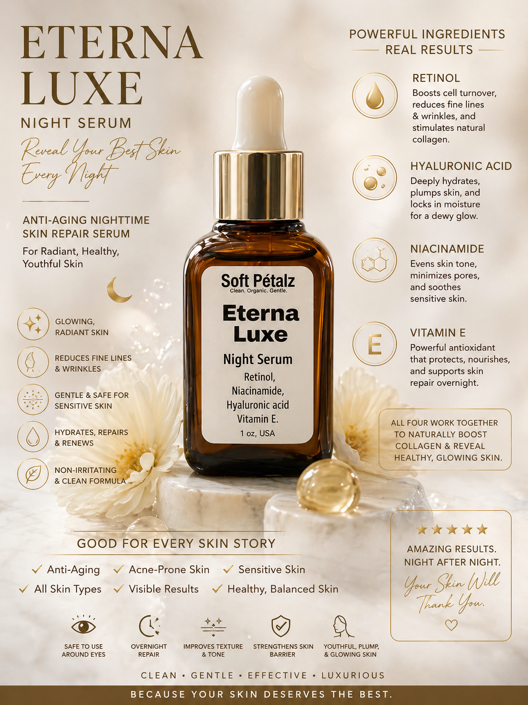 Eterna Luxe Night Serum