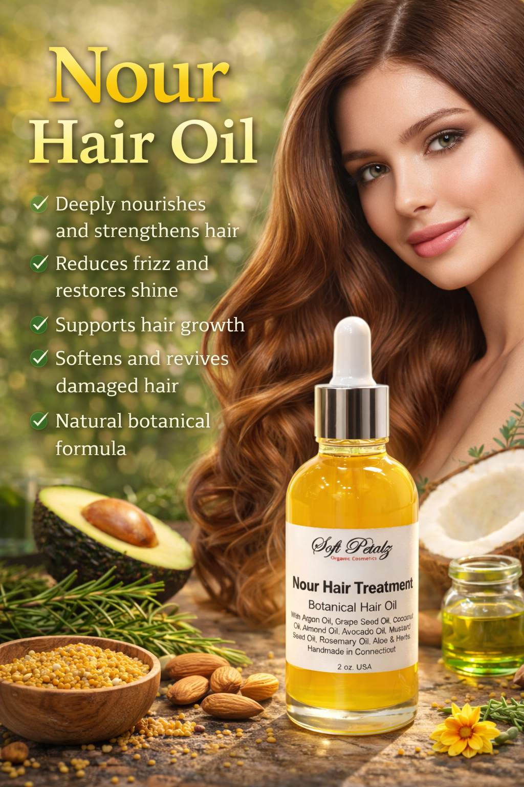 Nour Hair Treatment Botanical Hair Oil