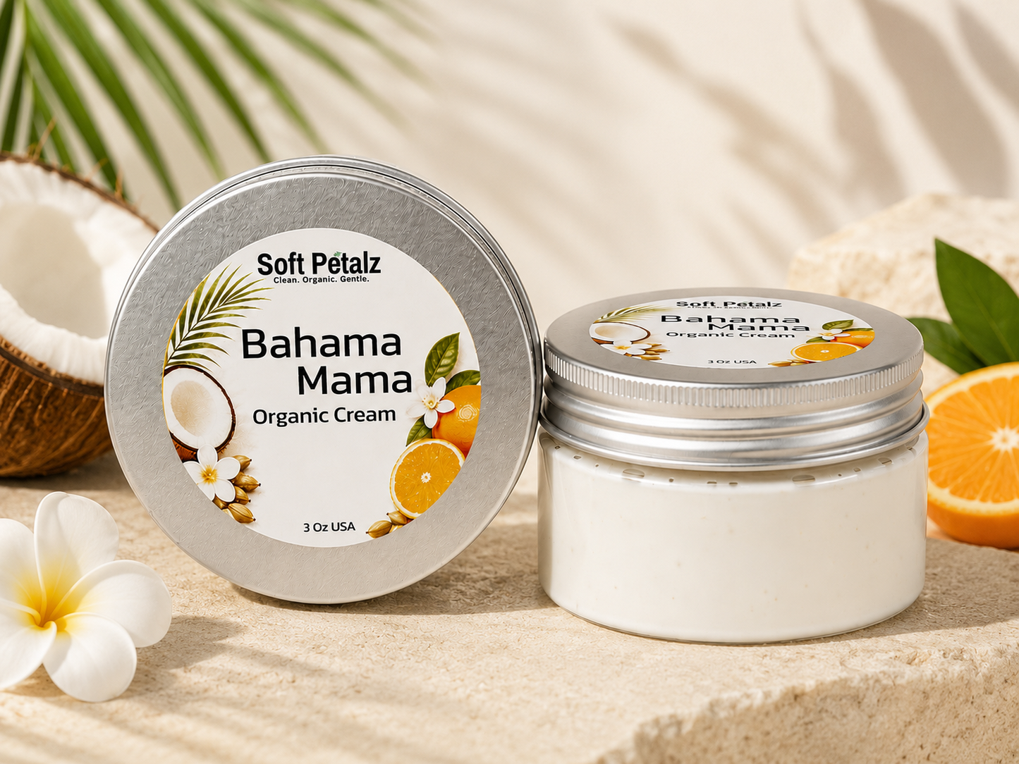 Soft Petalz Bahama Mama Organic Cream