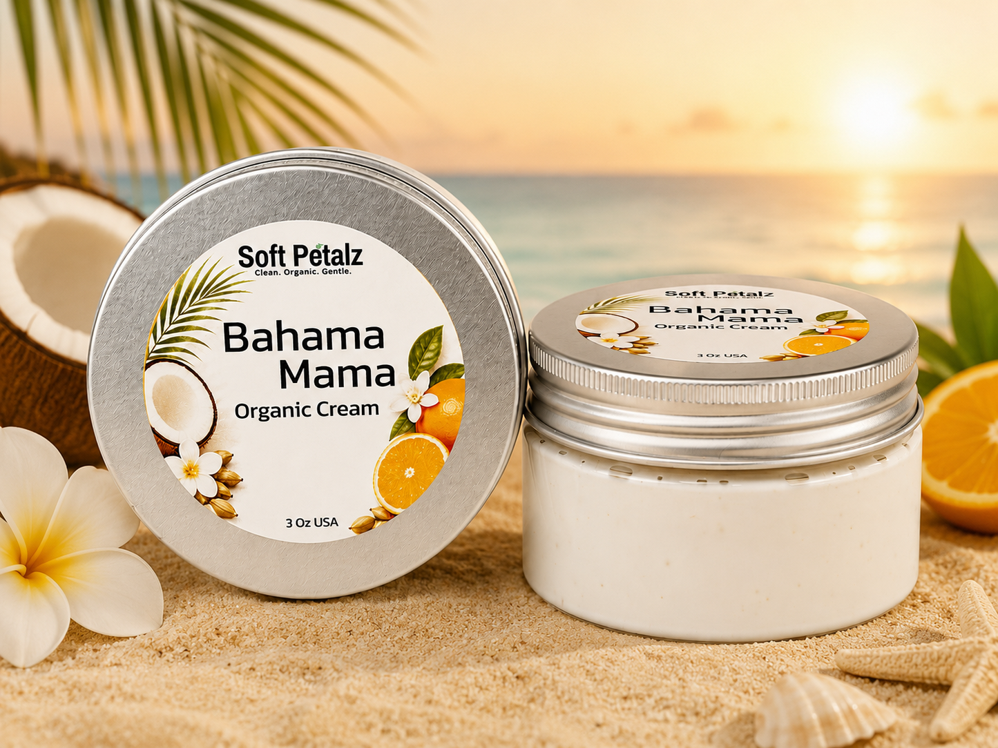 Soft Petalz Bahama Mama Organic Cream