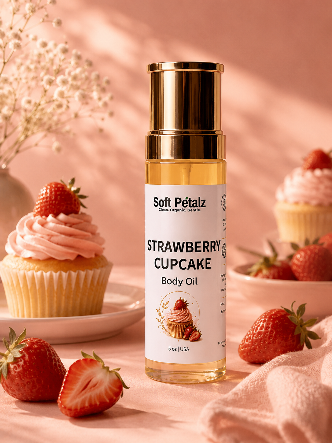 Strawberry Cupcake Body Oil