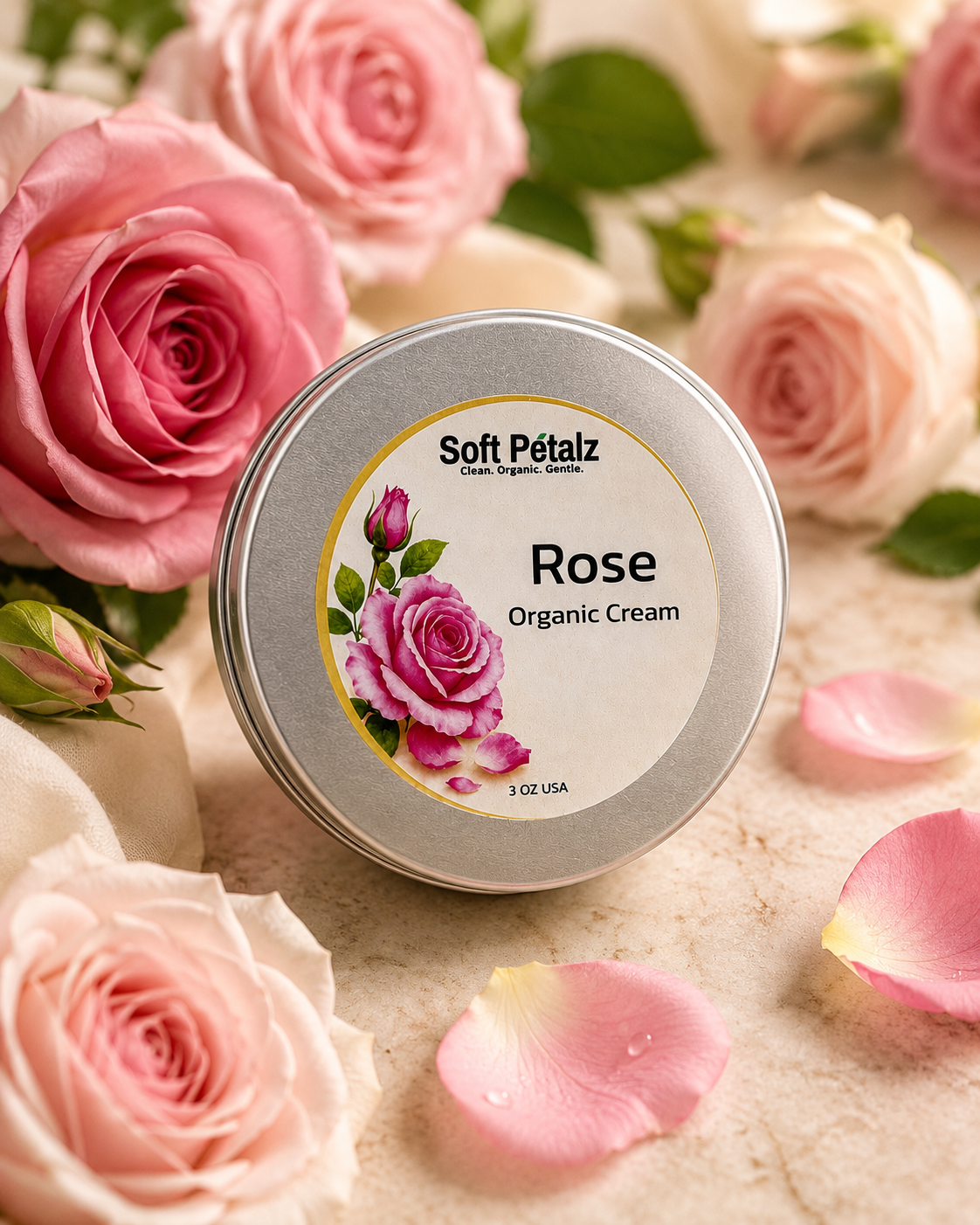 Soft Petalz Rose Face and Body Cream