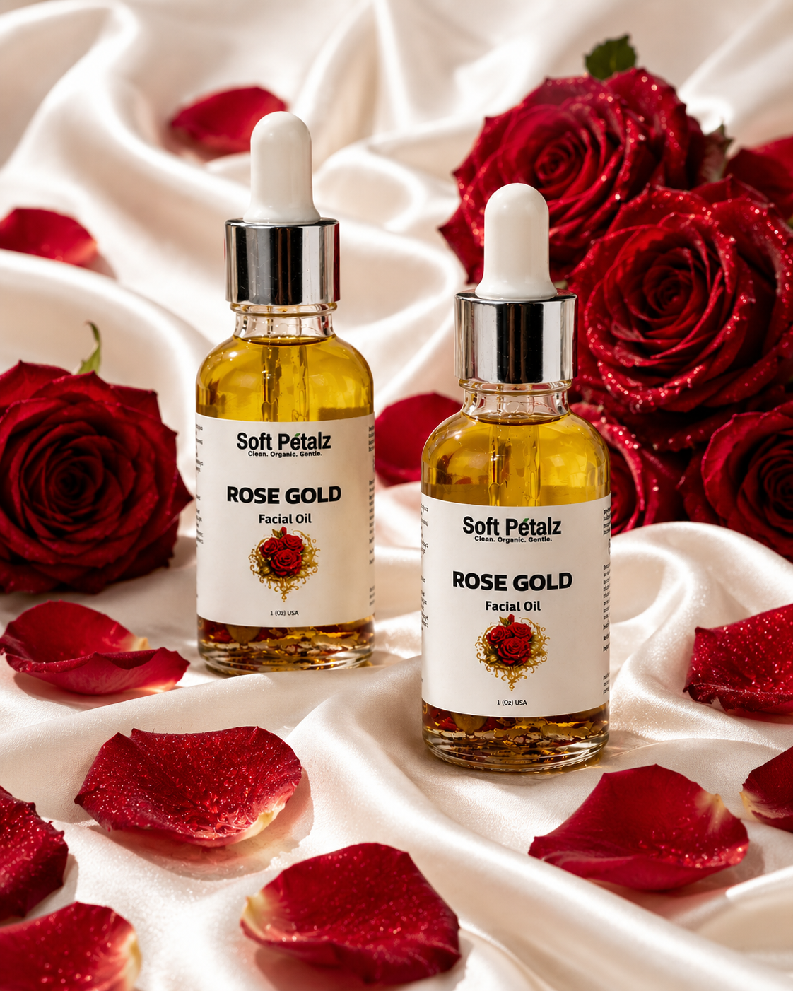 Rose gold face oil