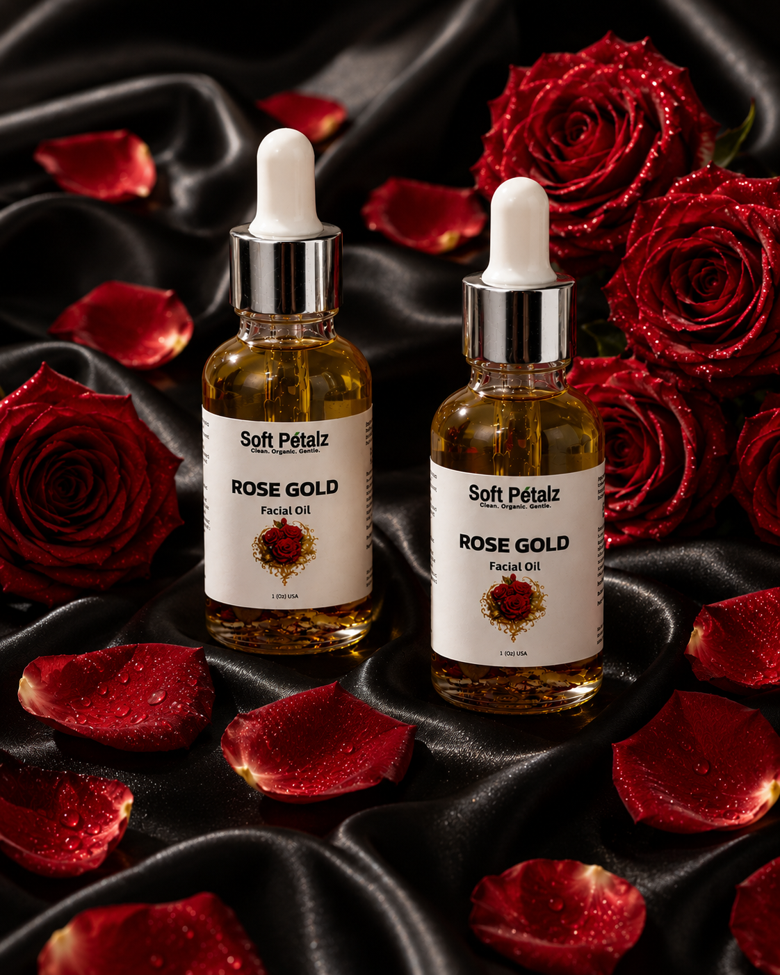 Rose gold face oil
